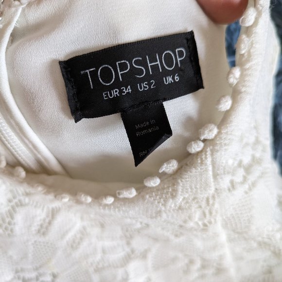 Adorable white lace top shop dress - Picture 7 of 11